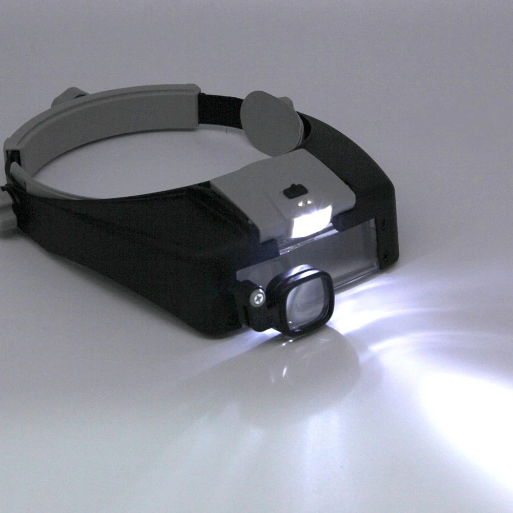 LED Magnifier Glasses Head Mou - Electronics Repair Hobby 评论和价格