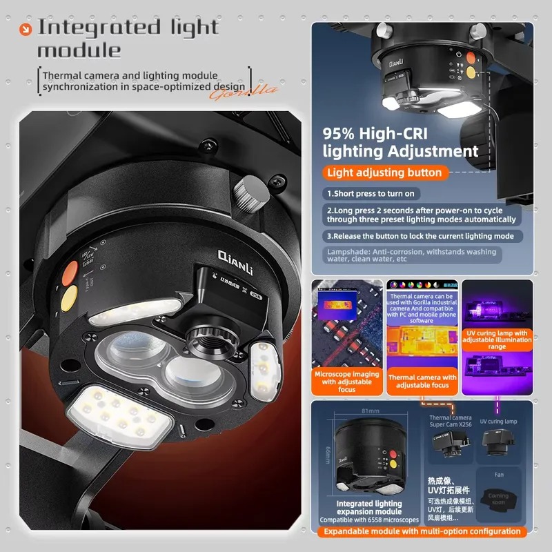 Qianli 6558 Gorilla Trinocular - Electronics Repair In Usa 评论和价格